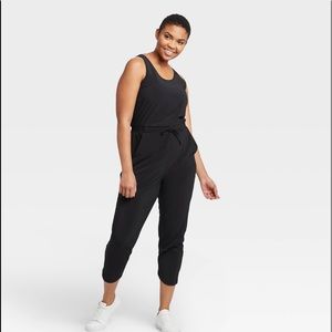 All in Motion Black Jumpsuit